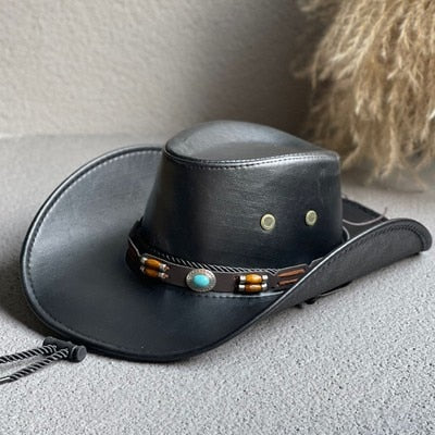New Faux Leather Western Cowboy Hats
 For Both Men & Women